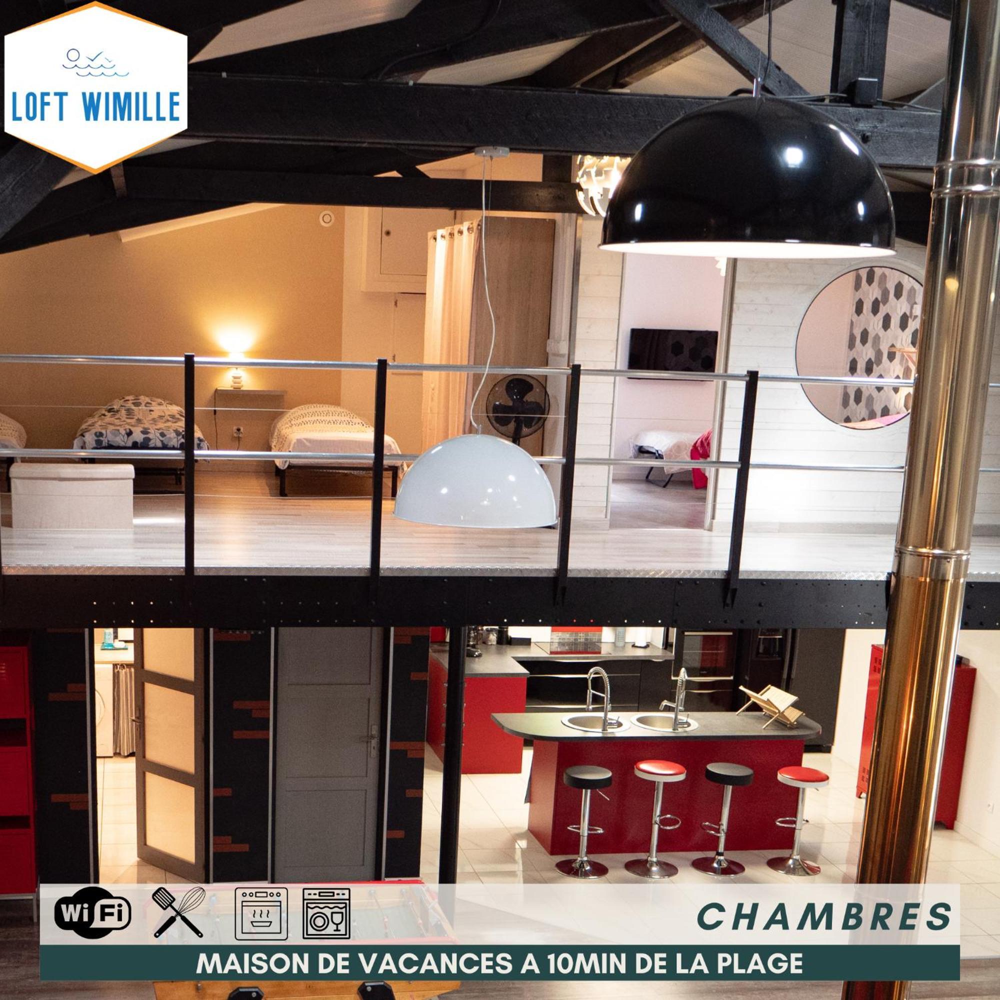Loft Spacieux A Wimille, Proche De Nausicaa Et Des Plages, 8 Couchages Bagian luar foto